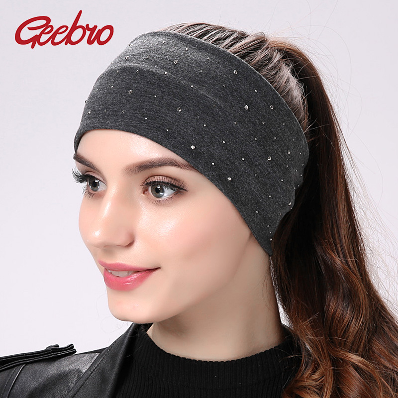 Accessories Brand For Women - Geebro marca feminina strass bandana moda