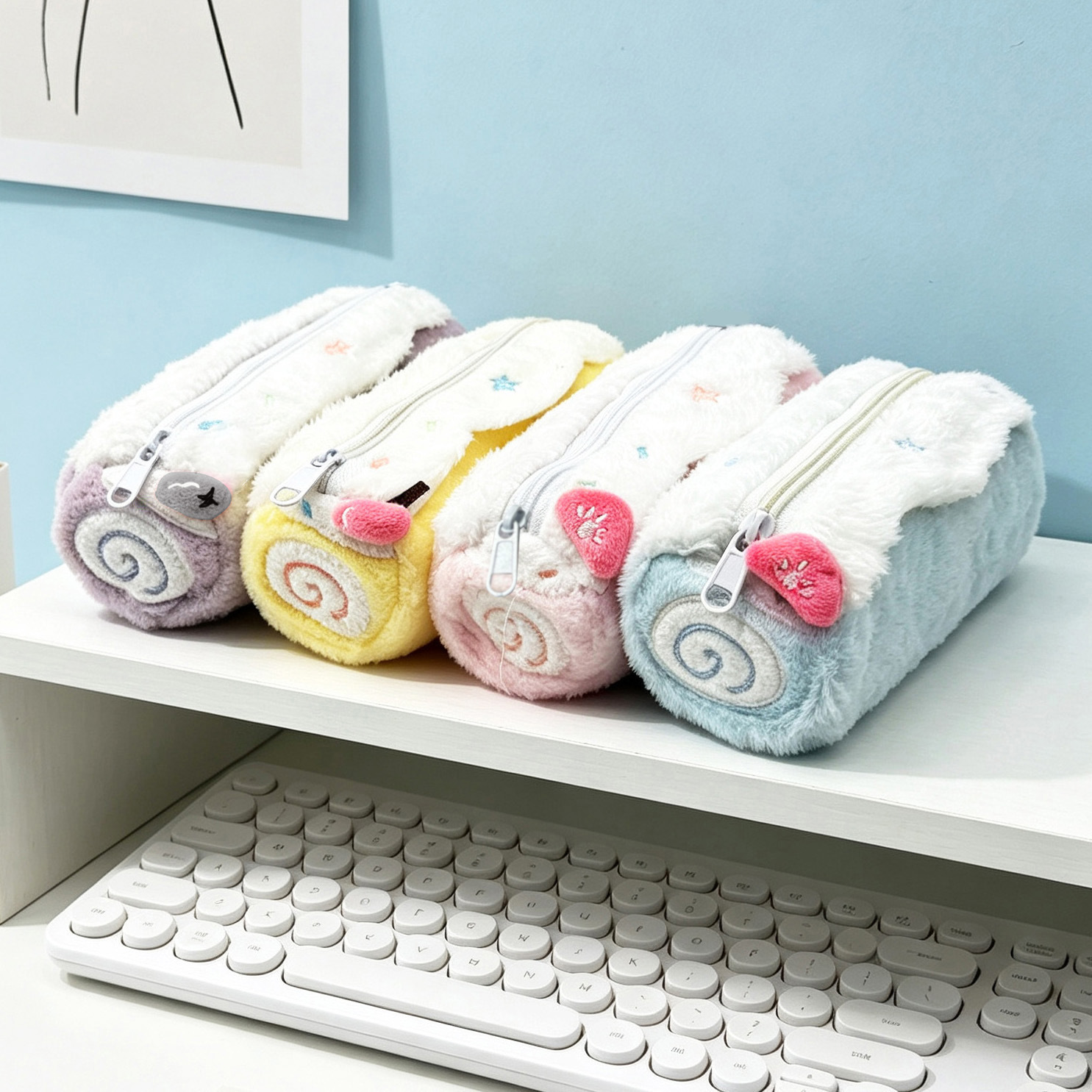 Women'S Vanity Accessories - Estojo de Lápis de Pelúcia Fofo