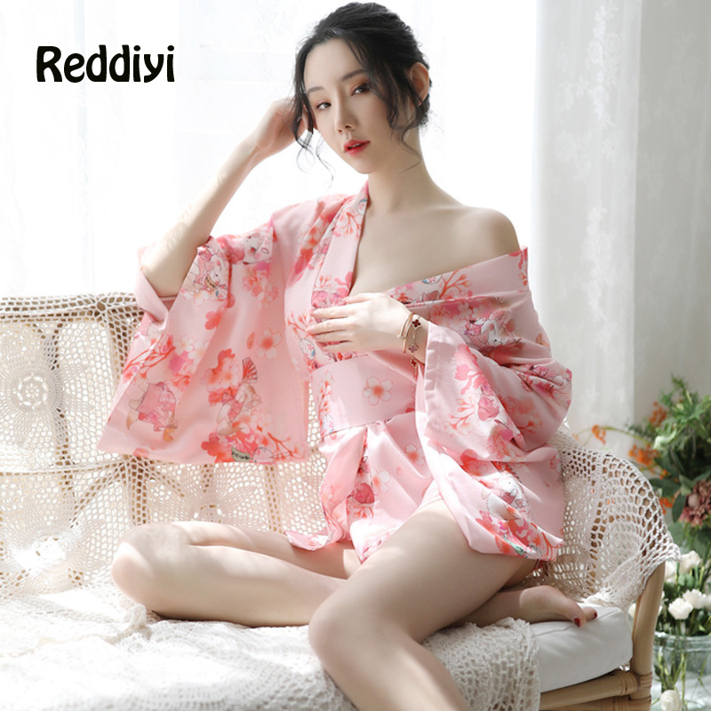 Women'S Kimono Accessories - Sakura menina quimono vestido estilo japonês