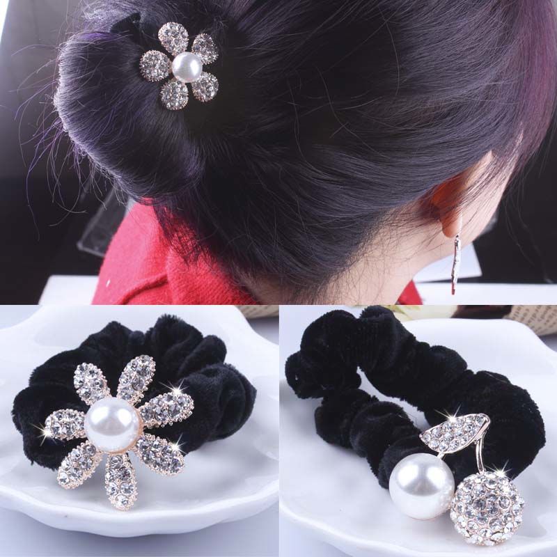 Hair Tie Velvet - 1 PC Elástico de Cabelo Preto