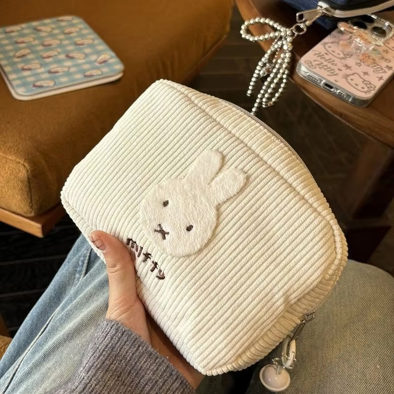 Women'S Vanity Accessories - Miffy kawaii veludo saco cosmético sacos