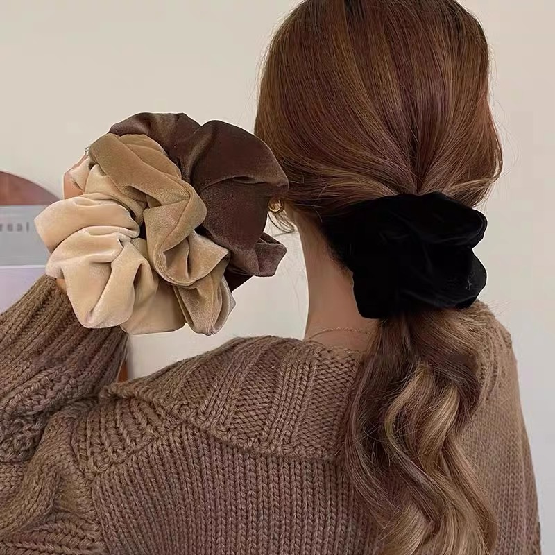 Hair Tie Velvet - 1-4 pçs feminino scrunchies de cabelo