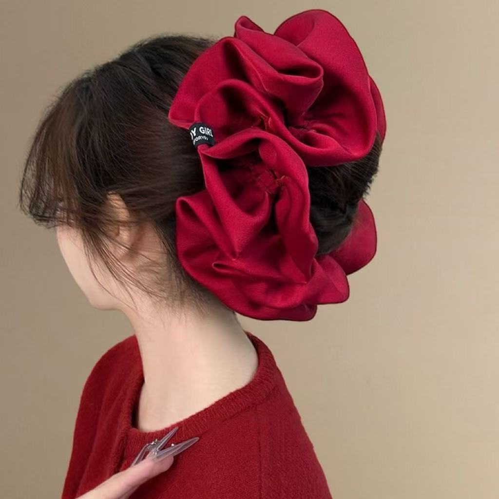 Hair Tie Velvet - Elásticos de Cabelo de Veludo Grandes