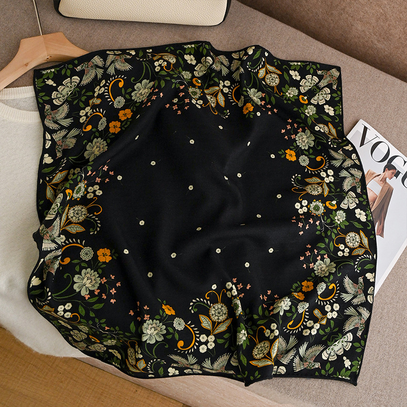 2027 Lenço quadrado floral pre - Accessories Brand For Women avaliação e preço