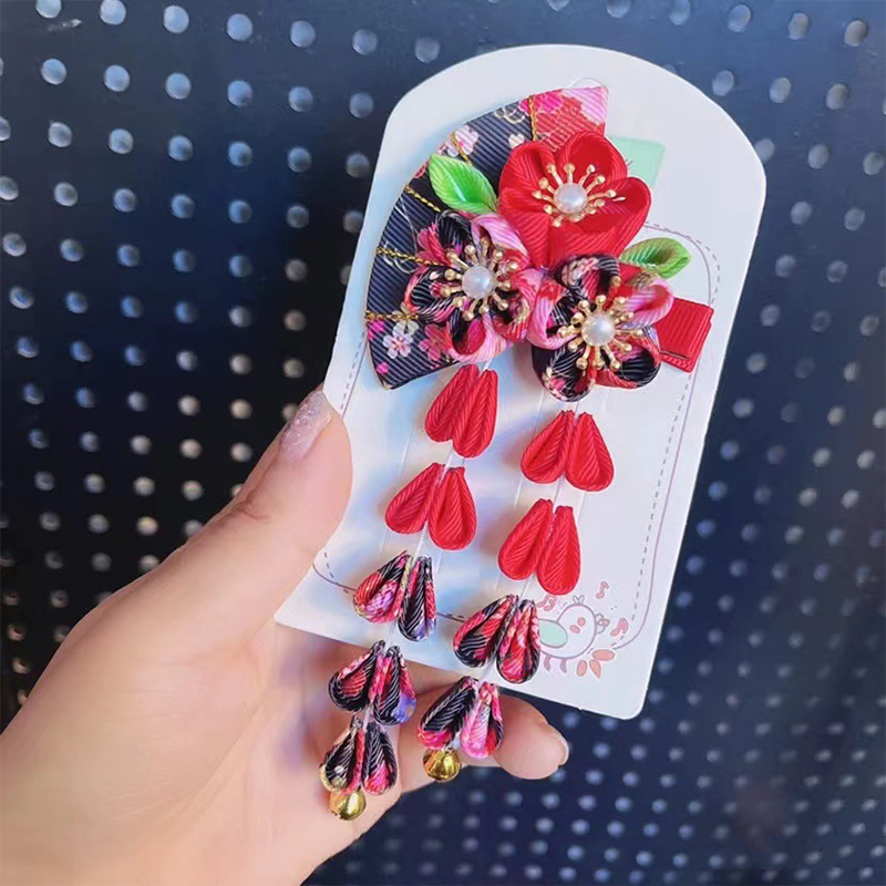 Estilo japonês hairpin tecido  - Women'S Kimono Accessories avaliação e preço