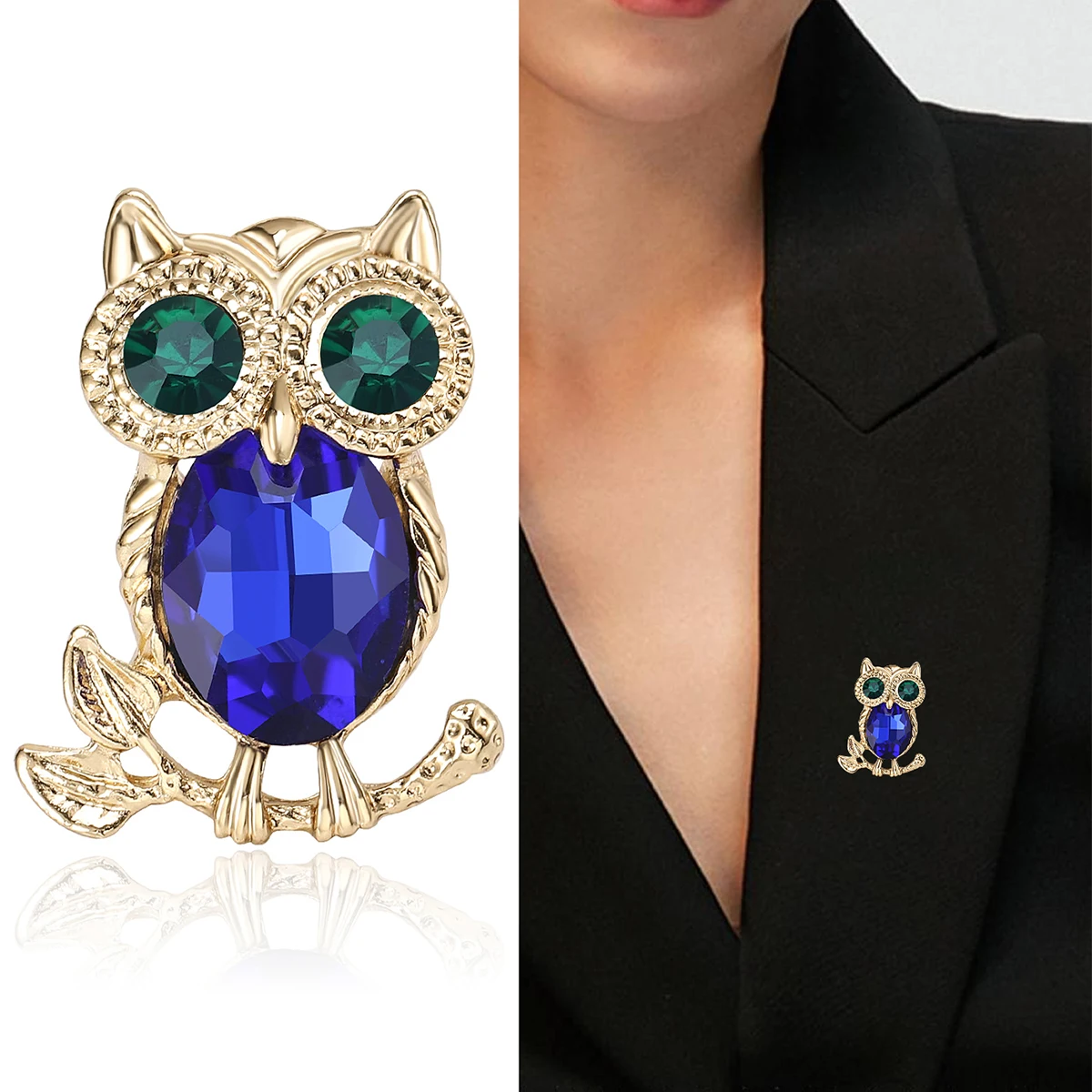 Broches de coruja de strass pa - Women'S Accessories Categories avaliação e preço