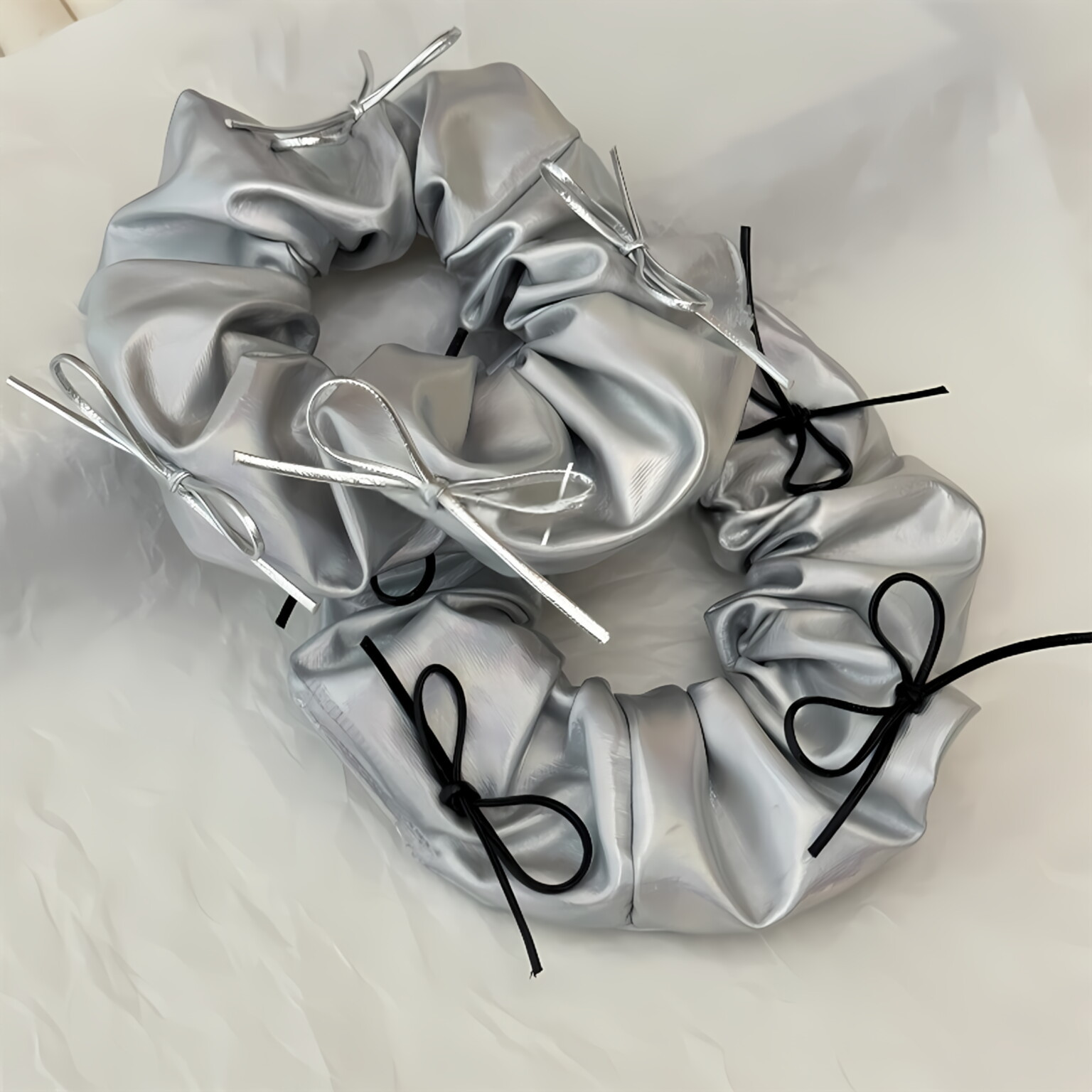 Scrunchies de couro falso prat - Hair Tie Velvet avaliação e preço