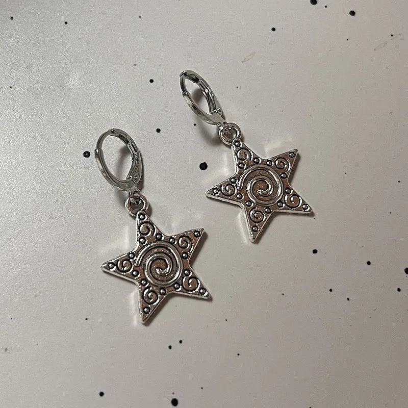 Vintage goth prata cor espiral - Women'S Emo Accessories avaliação e preço