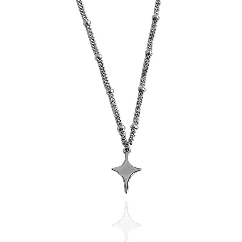 Kpop goth prata cor estrela pi - Women'S Emo Accessories avaliação e preço