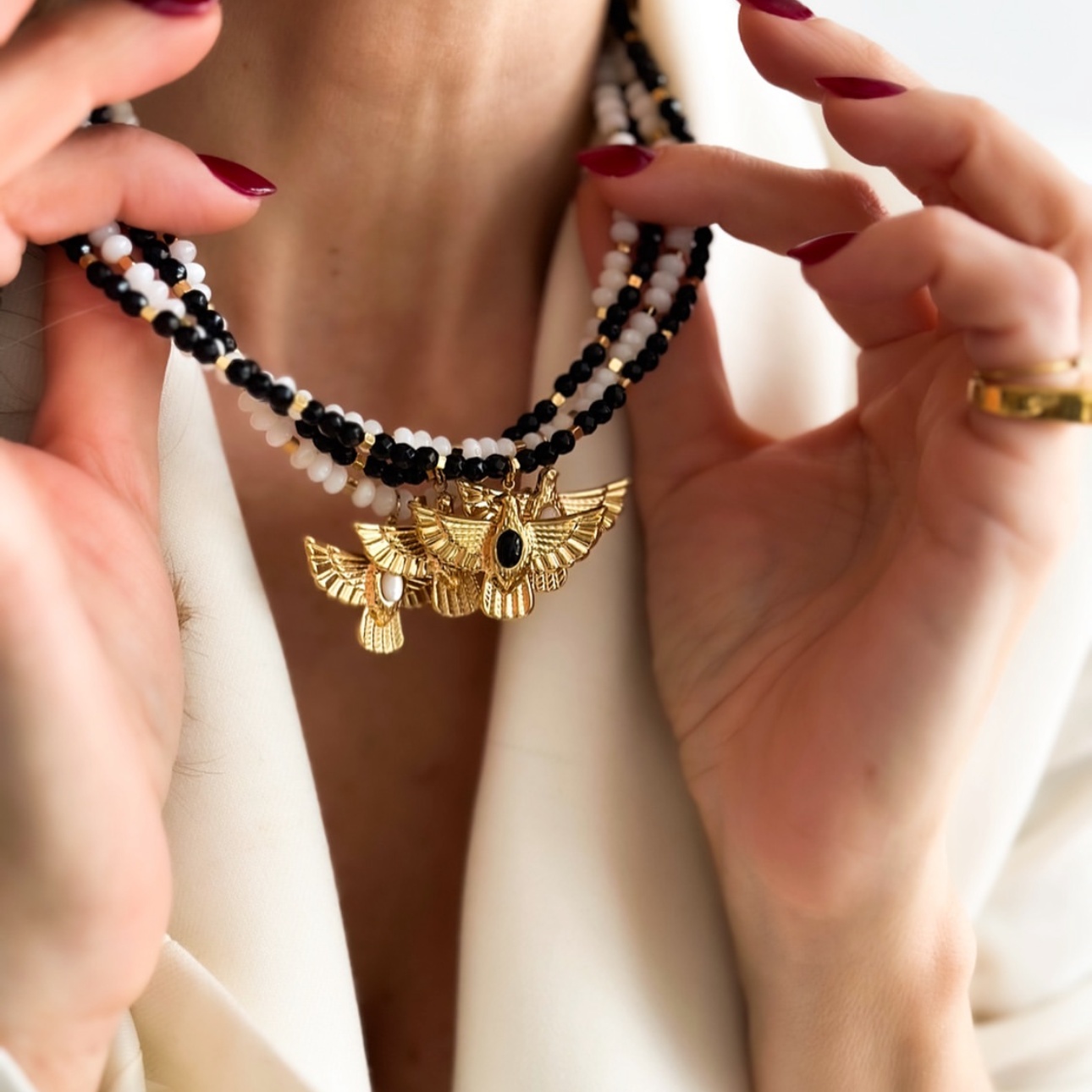 Pingente de águia de aço inoxi - Women'S Eagles Accessories avaliação e preço