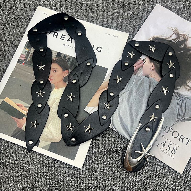 Cinto de couro masculino com f - Women'S Emo Accessories avaliação e preço