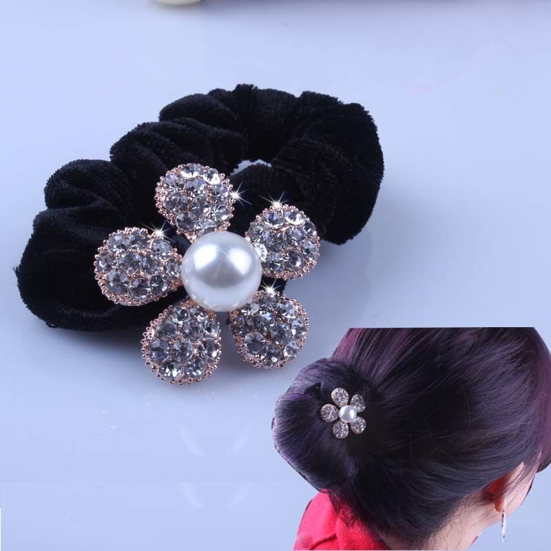 1 PC Elástico de Cabelo Preto  - Hair Tie Velvet avaliação e preço