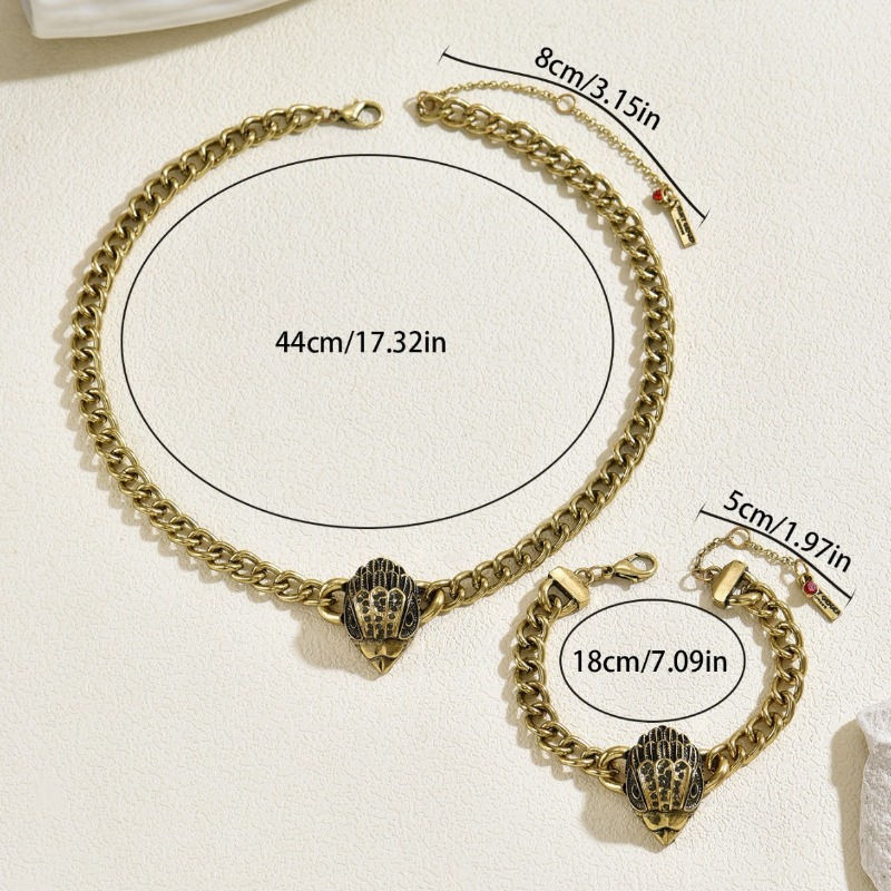 Conjunto de Joias Vintage Euro - Women'S Eagles Accessories avaliação e preço