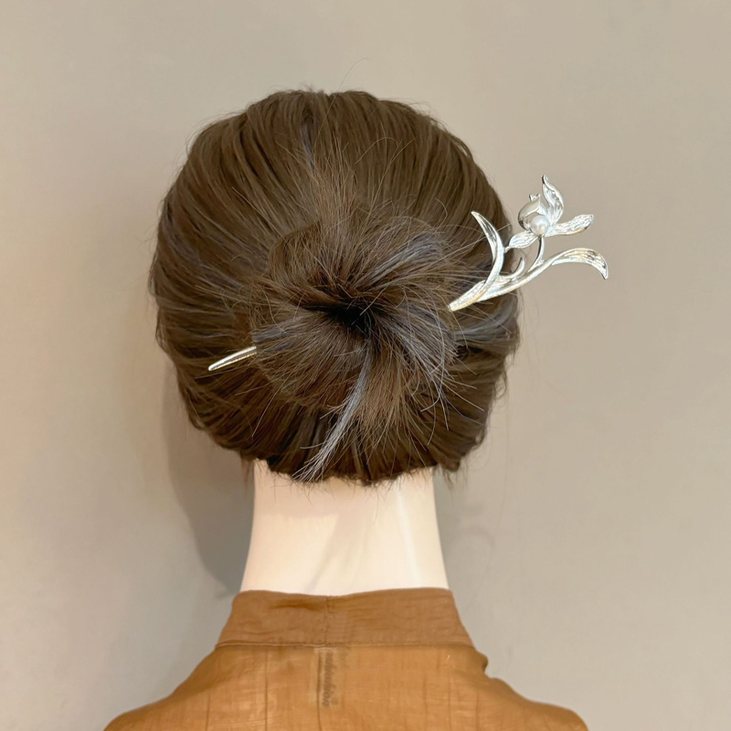 Novo estilo chinês prata orquí - Women'S Formal Accessories avaliação e preço