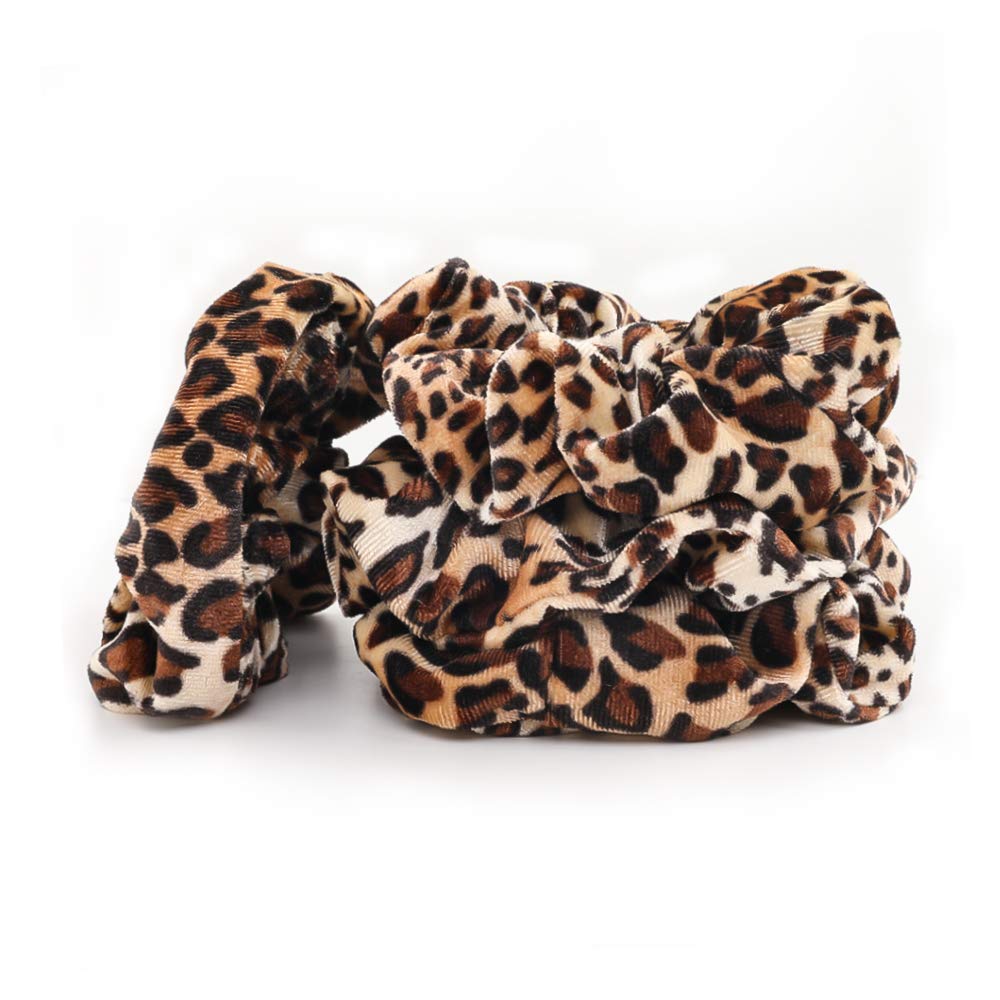1/6 pçs leopardo veludo scrunc - Hair Tie Velvet avaliação e preço