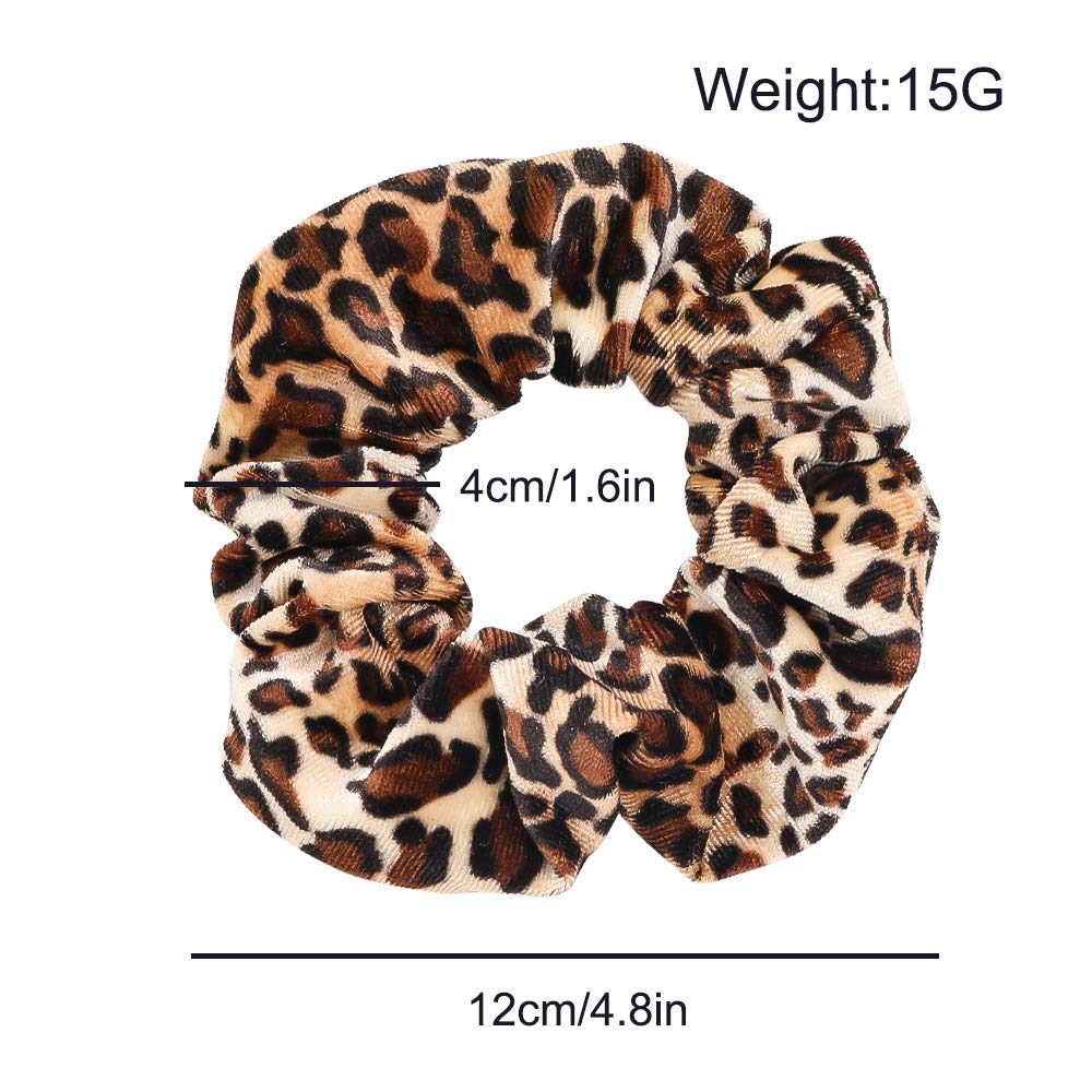 1/6 pçs leopardo veludo scrunc - Hair Tie Velvet avaliação e preço