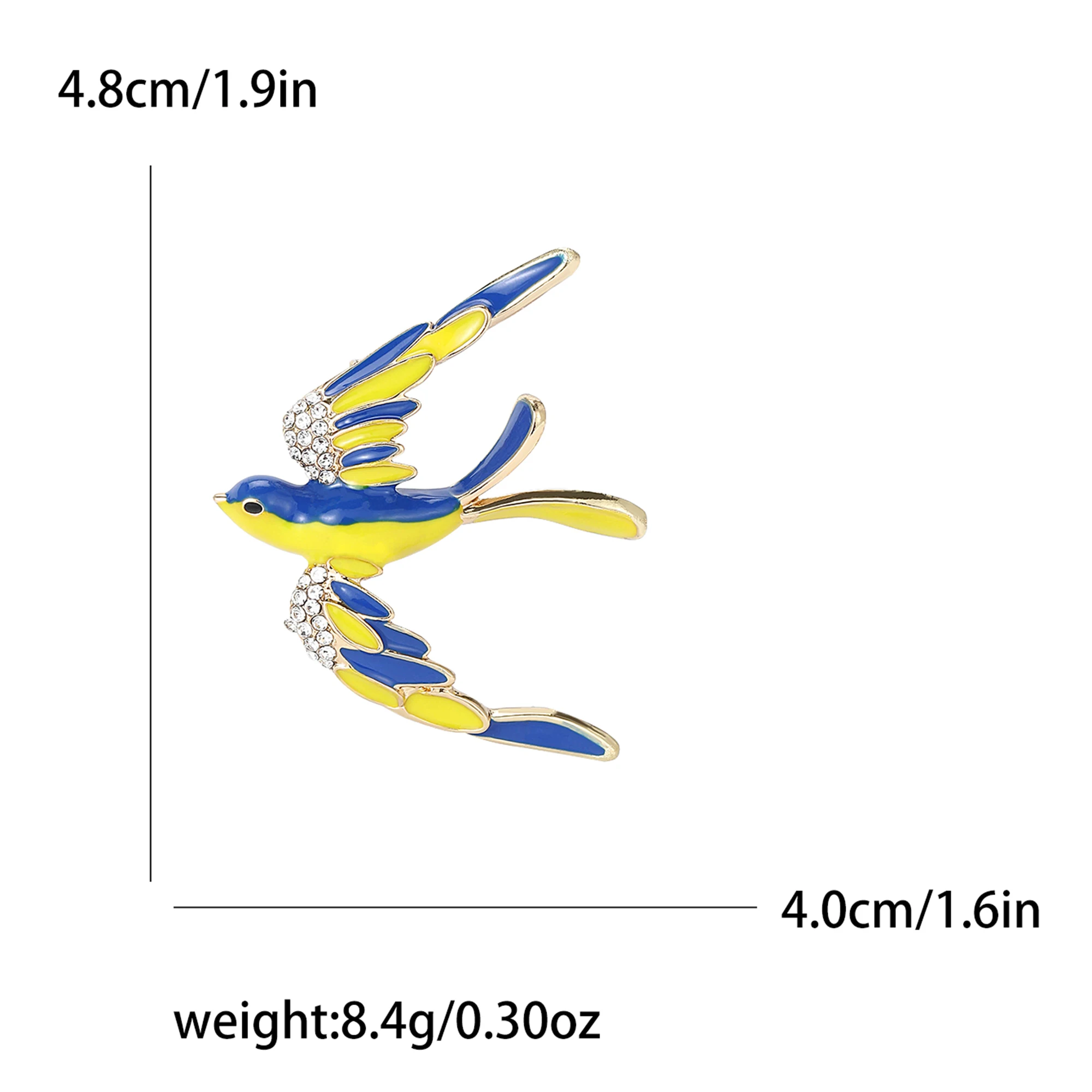 Broches de andorinha de strass - Women'S Accessories Categories avaliação e preço